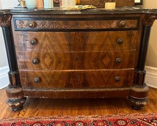 French Art Deco Burled Wood Dresser