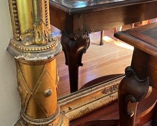 Huge Ornate Gold Gilt Mirror