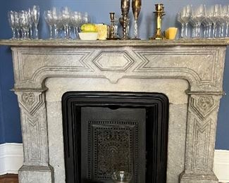 elegant home decor- mantle stays with the mansion