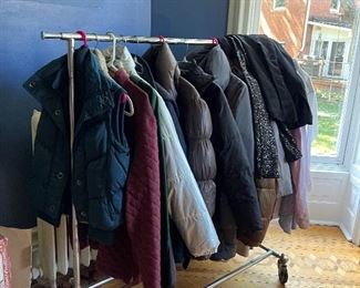 Rack of Winter Coats, Vests