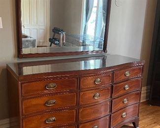 Vintage Drexel Dresser with Wall Mirror