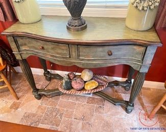 Distressed Sofa / Hallway Table