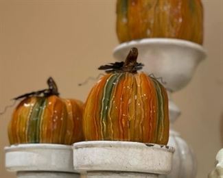 Decorative Ceramic Pumpkins