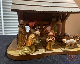 ANRI Carved Wood Nativity Set