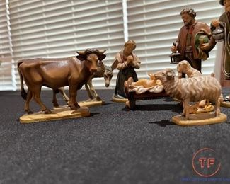 LEPI Carved Wood Nativity Set