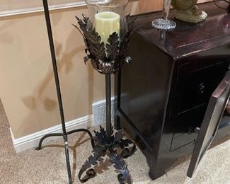 Metal Floor Standing Candle Holder