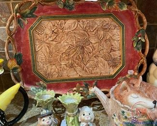 Large Fitz and Floyd Fall Serving Platter