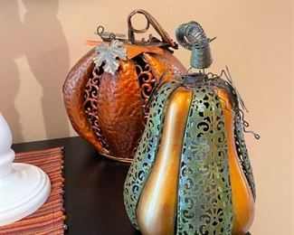 Decorative Metal Pumpkins