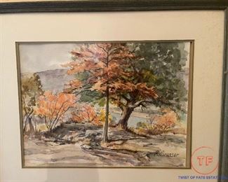 Original Watercolor by R BRASSER