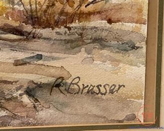Original Watercolor by R BRASSER