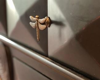 9 Drawer Chest with Dragonfly Pulls