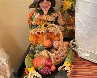 Decorative Fall Witch Display