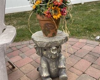 Outdoor Elephant Table Stand