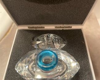 Swarovski Perfume Glass Art Bottle