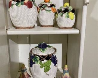 Fitz and Floyd Canister Set