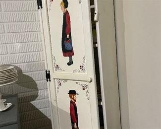 Hand Painted Amish Cabinet