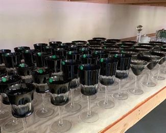 Tons of beautiful glassware