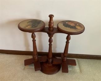 Wood 2 Stand With Holder