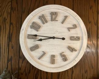 Shabby Chic Wood Wall Clock
