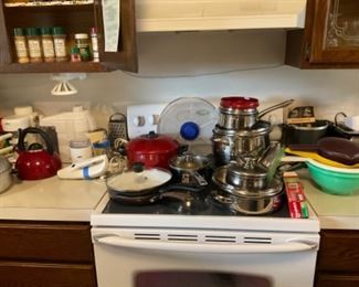 Pots & Pans, Tea Pot, Coffee Grinder, Electric Knife, Mixer and Food Porcessor
