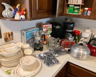 Set of China and Coffee Makers