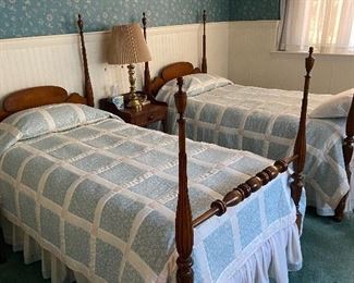 One of the nicest pairs of twin beds we have had. 