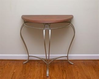 Demilune Side Table 30 in W x 14 in D x 32 in H