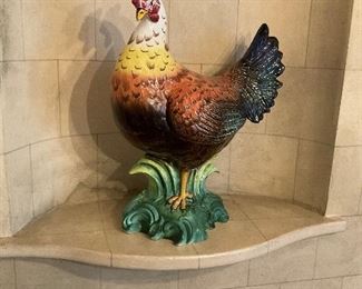 Majestic cockerel. He owns cock of the walk! 