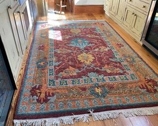 Beautiful Tufenkian rug.  5’x8’ of vibrant colors! 