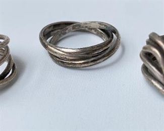 3 Sterling Silver Rings, Marked 925 Jewelry
Lot #: 54