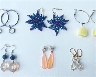 6 Pairs Dangling Earrings Jewelry
Lot #: 65
