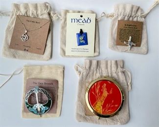 5 New Irish Pendants, Pins & Compact By Irish Heart, Mead Enamels & More
Lot #: 99