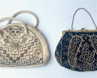 2 Vintage Beaded Handbags, White From Czechoslovakia
Lot #: 39