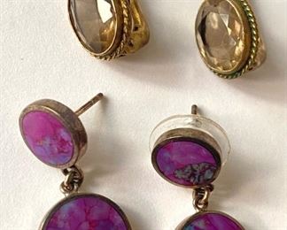 2 Pair Vintage Clip-On Earrings Marked 925 Jewelry
Lot #: 158