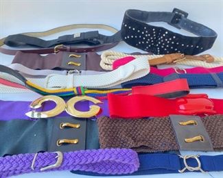 16 Belts, Mostly Vintage 1980s
Lot #: 86