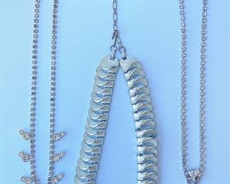 Vintage Necklace By Star & 2 Vintage Rhinestone Necklaces
Lot #: 123