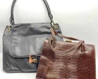 Vintage Crouch & Fitzgerald Alligator Bag & Vintage Halogen Leather Purse
Lot #: 107