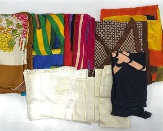 14 Scarves, Mostly Silk Vintage: Gucci, Hermes, Zwear, Tullo & More
Lot #: 81