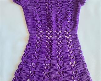 Vintage 1970s Crocheted Dress, Size Small
Lot #: 49