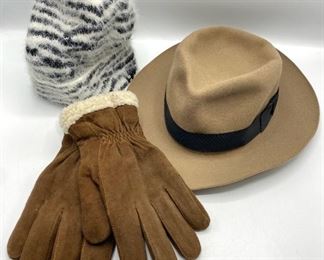 Vintage Worth & Worth Fellini Fedora, Size 7.5, DKNY Hat & Gloves
Lot #: 85