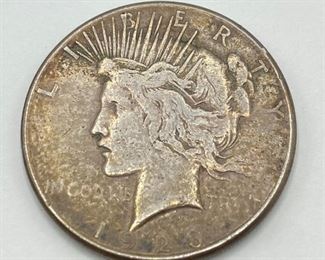 3 Silver Dollars: 1900 Morgan, 1923 Peace & 1972 Eisenhower
Lot #: 19