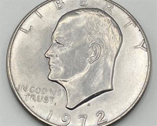 3 Silver Dollars: 1900 Morgan, 1923 Peace & 1972 Eisenhower
Lot #: 19