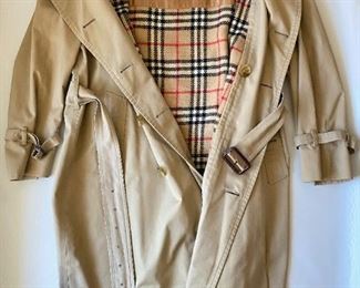 Vintage Burberry Men's Trench Coat With Removable Wool Lining, Size 54 Regular
Lot #: 5