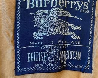 Vintage Burberry Men's Trench Coat With Removable Wool Lining, Size 54 Regular
Lot #: 5