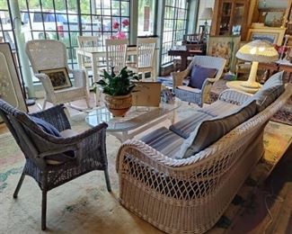 Wicker pieces just in from a new estate.