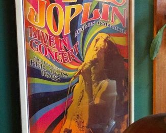... Cher has been warning me I'm old and frail and should not be climbing ladders or climbing into my attic. Awesome Janis Joplin framed poster