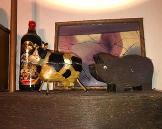 cow and pig escape confines of the establishment