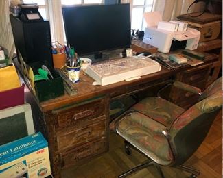 computer and desk don't want to be bothered, unless it's about the collapse of civil order