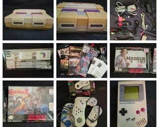 Two Super Nintendo Consoles, Gameboy, Games, And Controllers                                            https://ctbids.com/estate-sale/18086/item/1809578