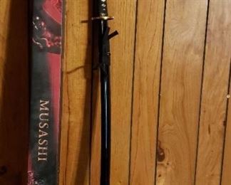 Musashi Silver Series Sword With Shield https://ctbids.com/estate-sale/18086/item/1806684